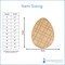 Plaid Wood Easter Egg Cutouts, 5"-14”, 1/8" Thick |Woodpeckers